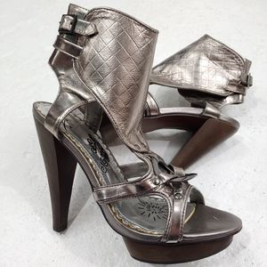 Naughty Monkey Silver Heels